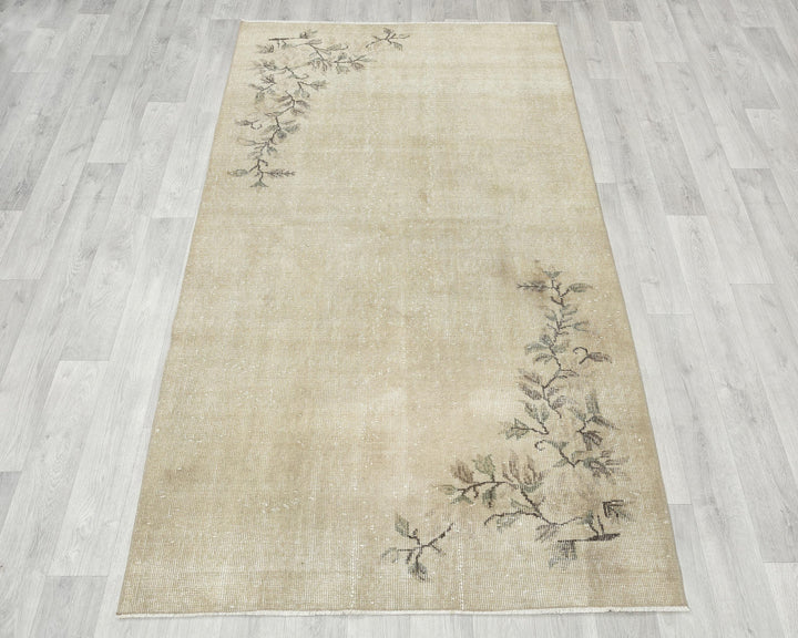 Beige Oushak Rug 6' 8" x 8' | No. VR55455