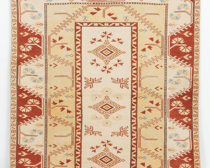 Yellow Oushak Rug 5' 9" x 4' 4" | No. VR38730