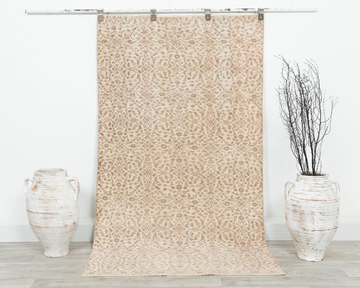 Beige Oushak Rug 3' 8" x 6' 10" | No. VR58438