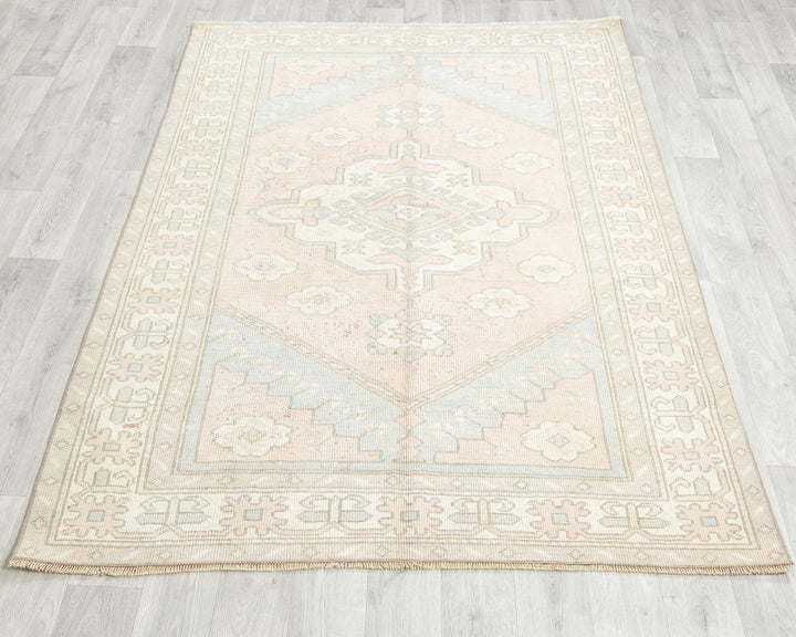 Blue Oushak Rug 4' 5" x 6' 4" | No. VR74795
