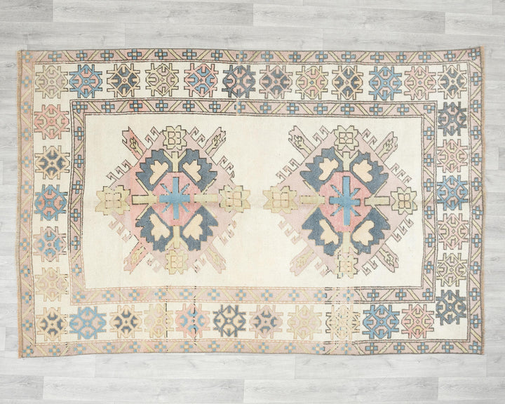 Faded Oushak Rug 7' 10" x 5' 5" | No. VR57354