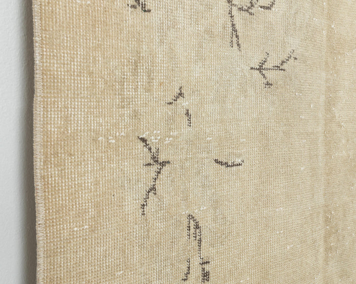 Beige Oushak Rug 3' 7" x 6' 7" | No. VR21621