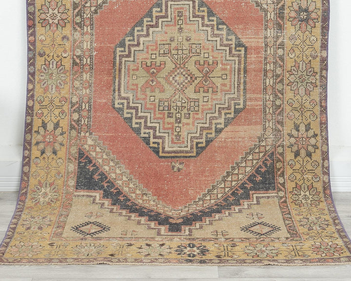 Muted Oushak Rug 3' 8" x 6' 11" | No. VR26648