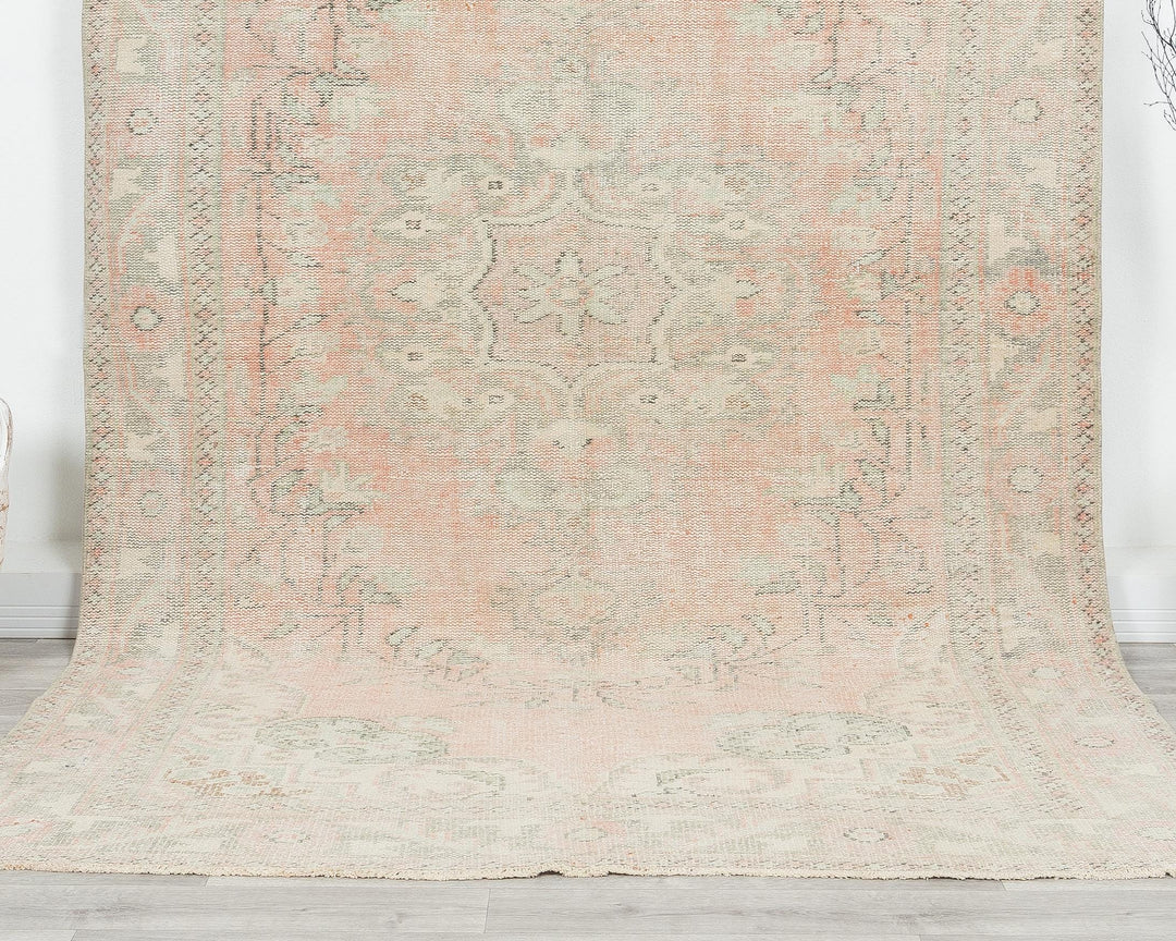 Pink Oushak Rug 5' 11" x 9' 6" | No. VR52469