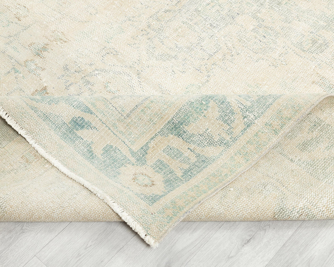 Beige Oushak Rug 6' 2" x 9' | No. VR81752
