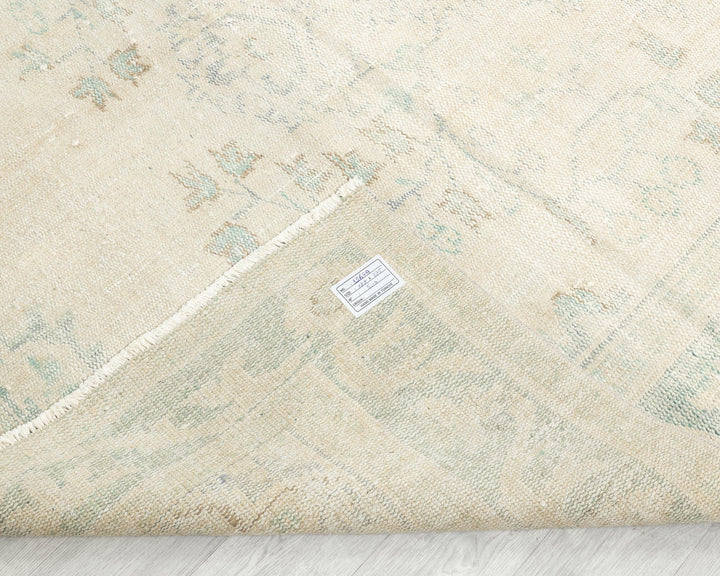Beige Oushak Rug 6' 2" x 9' | No. VR81752