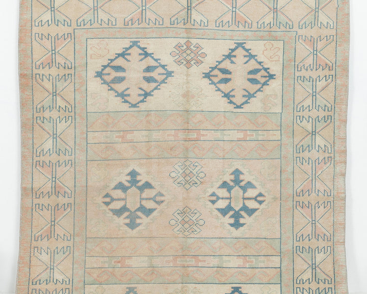 Neutral Oushak Rug 4' 7" x 6' 5" | No. VR27904