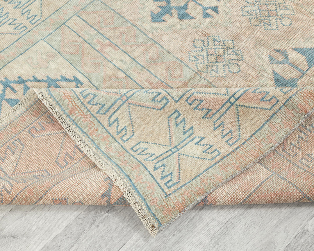 Neutral Oushak Rug 4' 7" x 6' 5" | No. VR27904