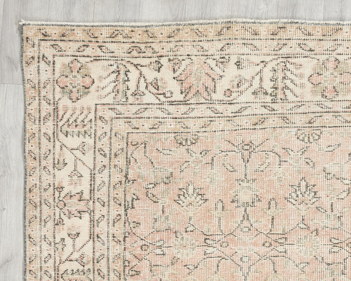 Neutral Oushak Rug 6' 4" x 10' 5" | No. VR41131