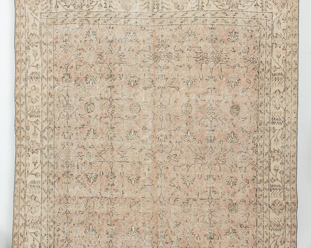 Neutral Oushak Rug 6' 4" x 10' 5" | No. VR41131