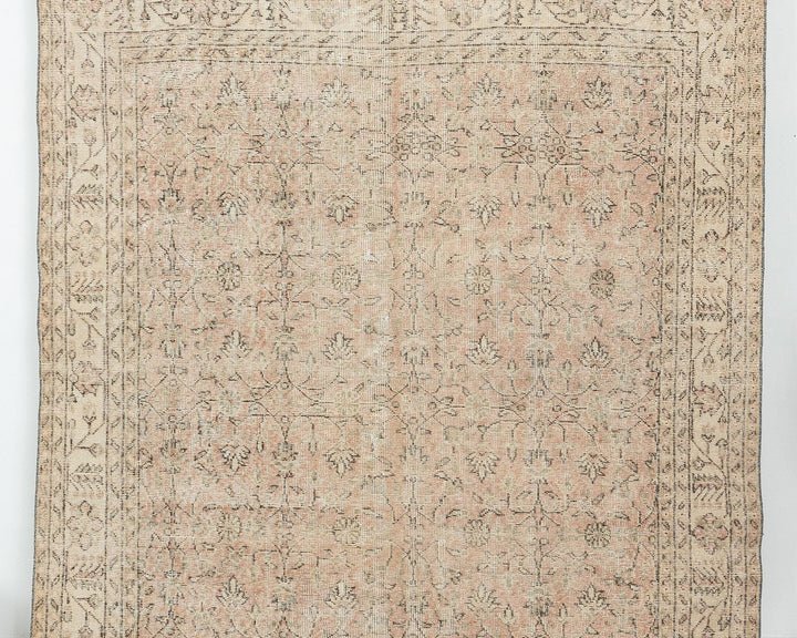 Neutral Oushak Rug 6' 4" x 10' 5" | No. VR41131