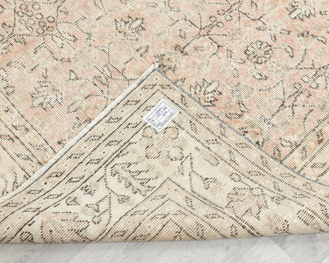 Neutral Oushak Rug 6' 4" x 10' 5" | No. VR41131