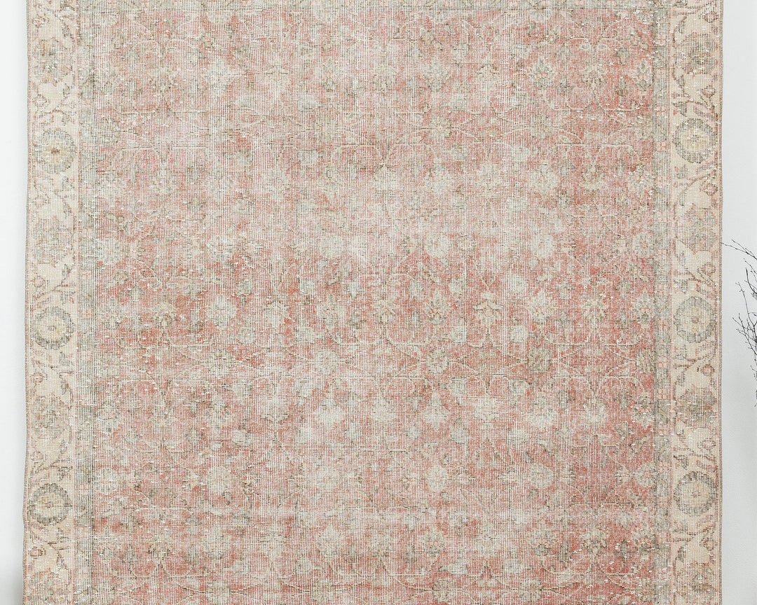 Neutral Oushak Rug 6' 7" x 10' 4" | No. VR25883