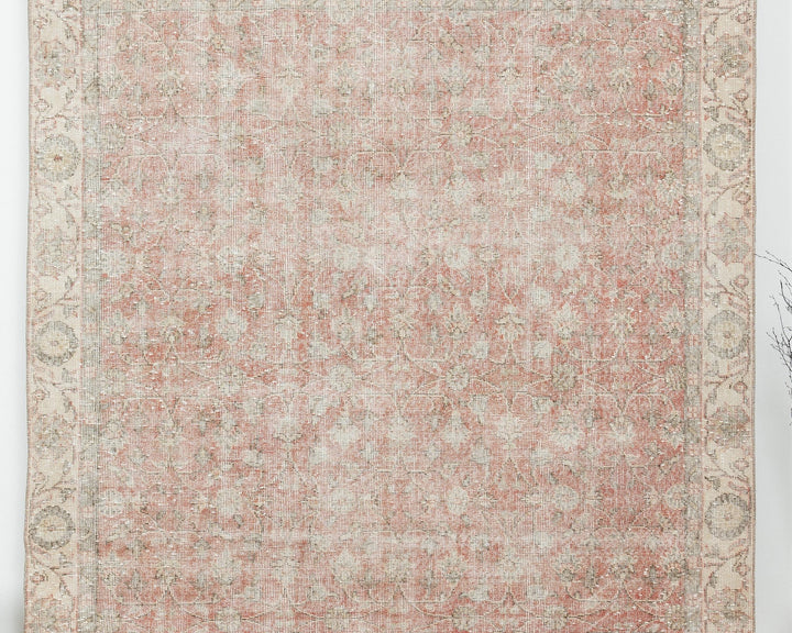 Neutral Oushak Rug 6' 7" x 10' 4" | No. VR25883