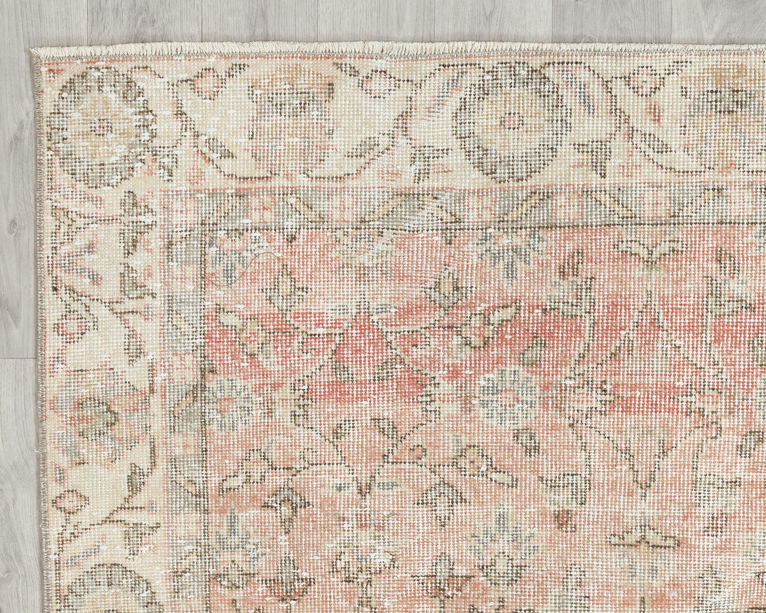 Neutral Oushak Rug 6' 7" x 10' 4" | No. VR25883