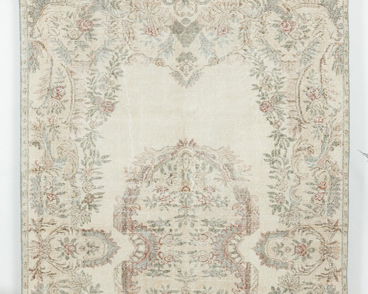 Beige Oushak Rug 5' 11" x 9' 6" | No. VR71298