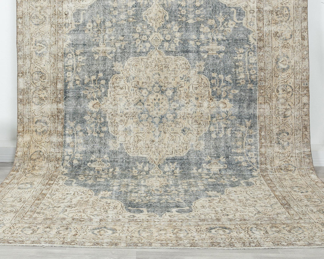 Blue Vintage Turkish Rug 6' 11" x 10' 4" | No. VR93229