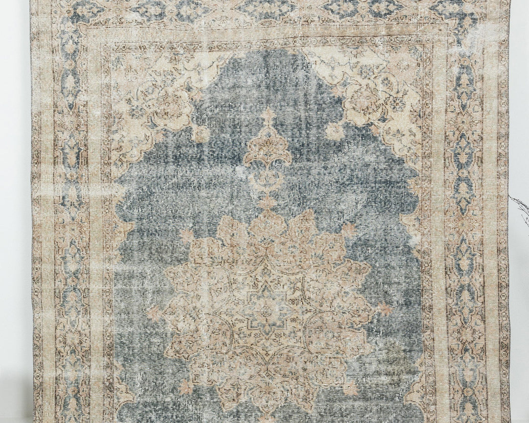 Blue Vintage Turkish Rug 6' 2" x 9' 5" | No. VR18255