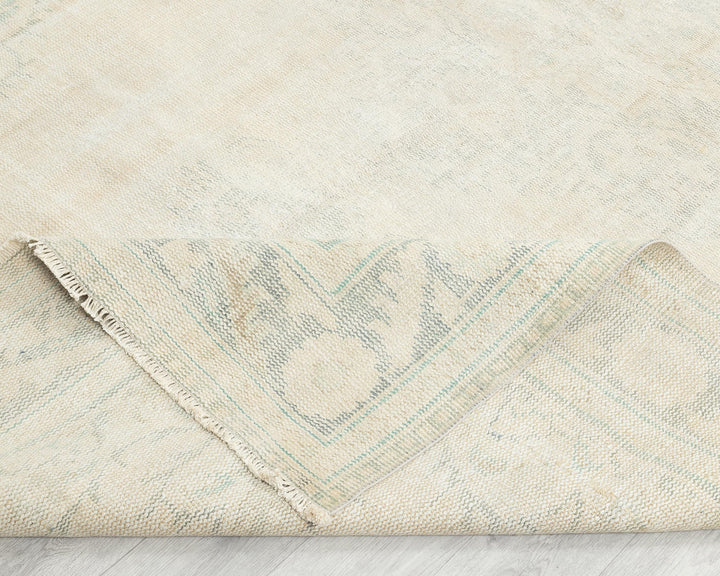 Beige Oushak Rug 6' 2" x 9' 4" | No. VR23353