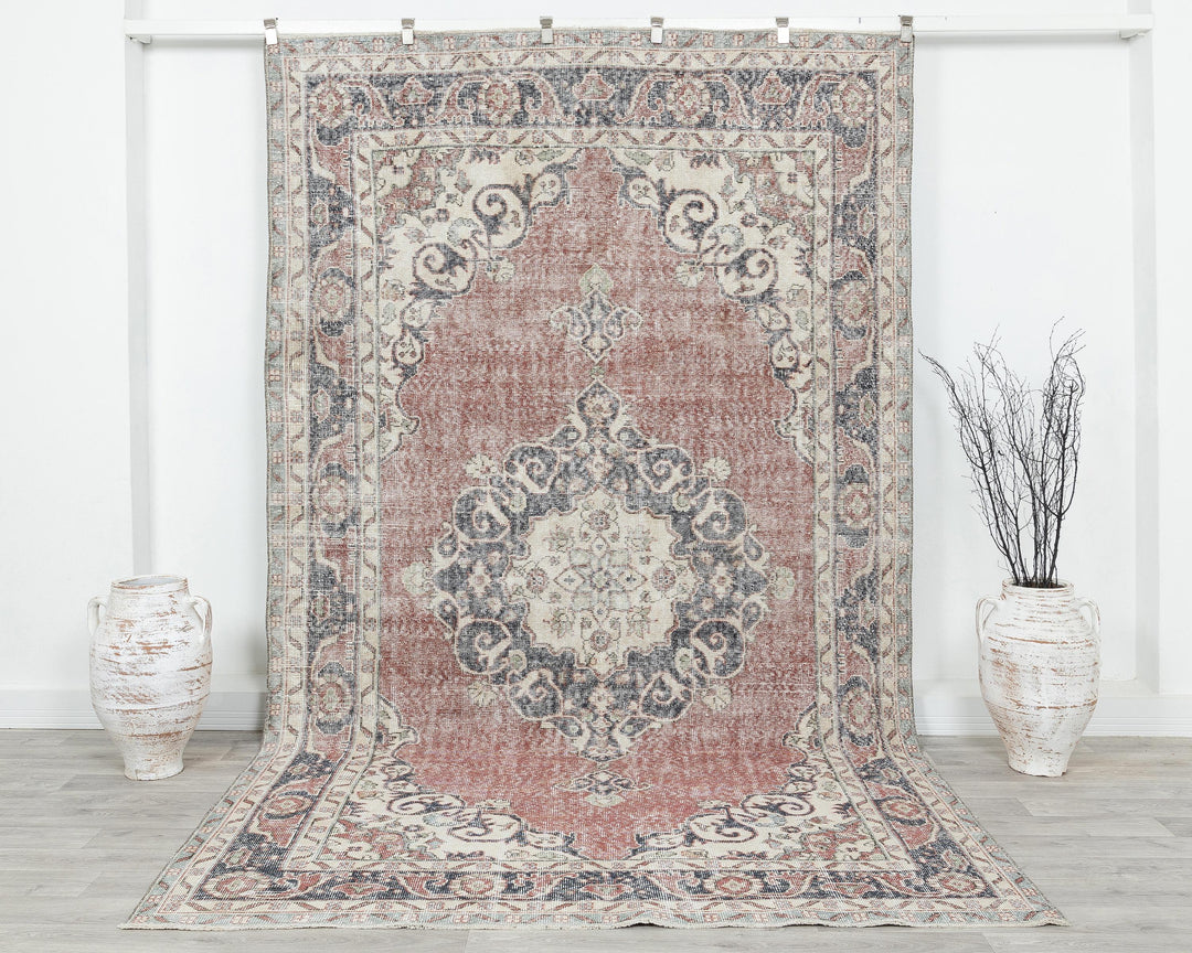 Oushak Rug 6' 4" x 10' 5" | No. VR51604