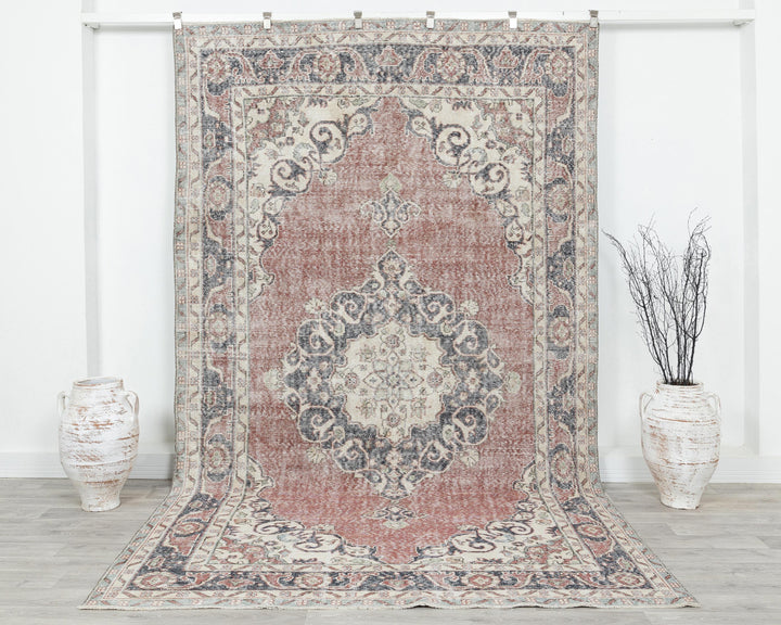 Oushak Rug 6' 4" x 10' 5" | No. VR51604