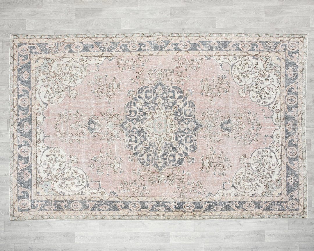 Pink Oushak Rug 6' 10" x 10' 2" | No. VR82842