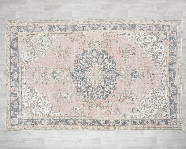 Pink Oushak Rug 6' 10" x 10' 2" | No. VR82842