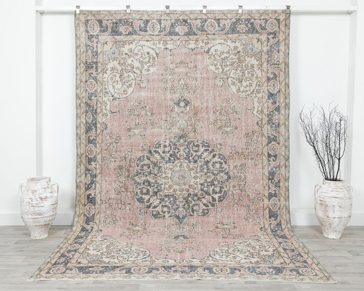 Pink Oushak Rug 6' 10" x 10' 2" | No. VR82842