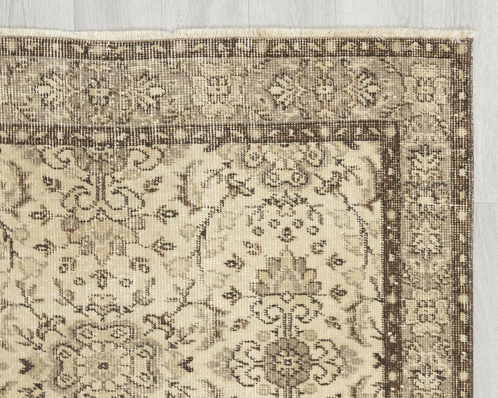 Faded Oushak Rug 3' 8" x 7' | No. VR48999