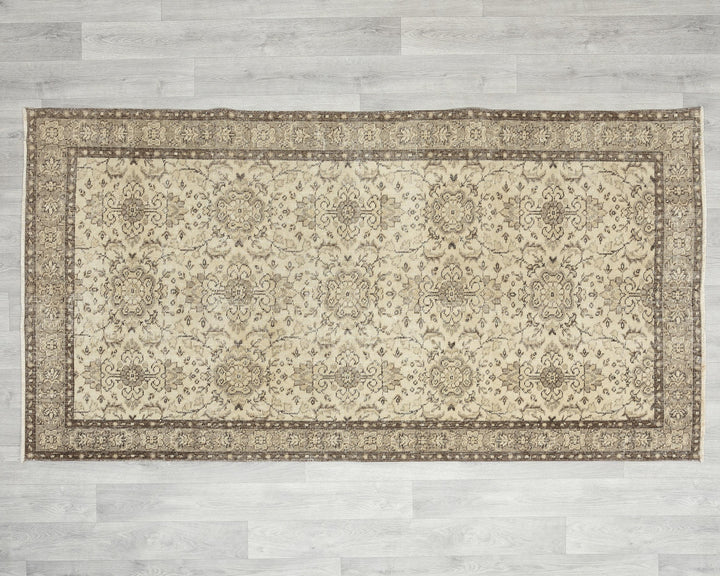 Faded Oushak Rug 3' 8" x 7' | No. VR48999