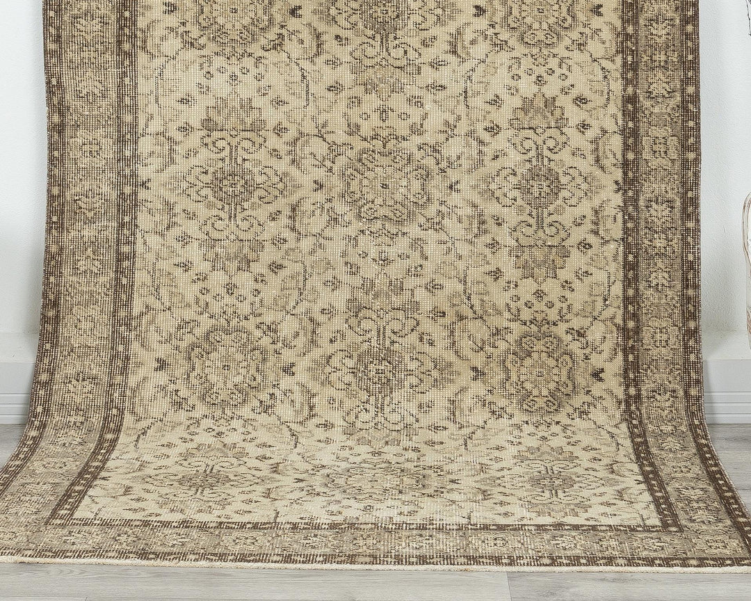 Faded Oushak Rug 3' 8" x 7' | No. VR48999