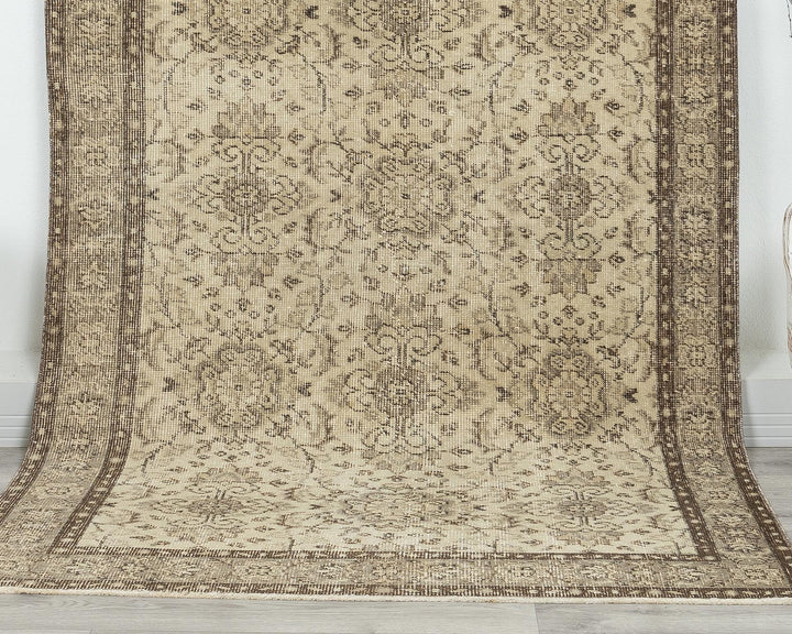 Faded Oushak Rug 3' 8" x 7' | No. VR48999