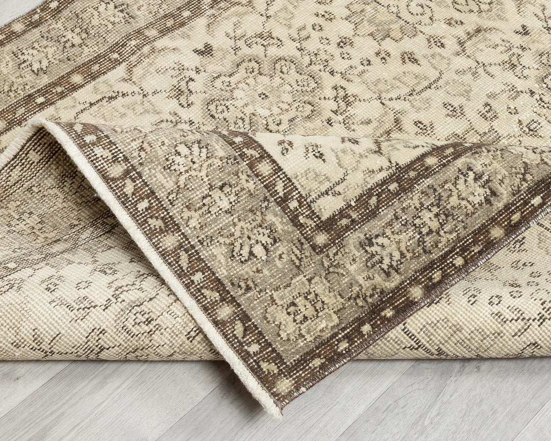 Faded Oushak Rug 3' 8" x 7' | No. VR48999