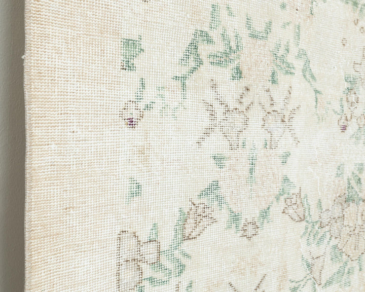 Beige Oushak Rug 6' 8" x 9' 7" | No. VR75359