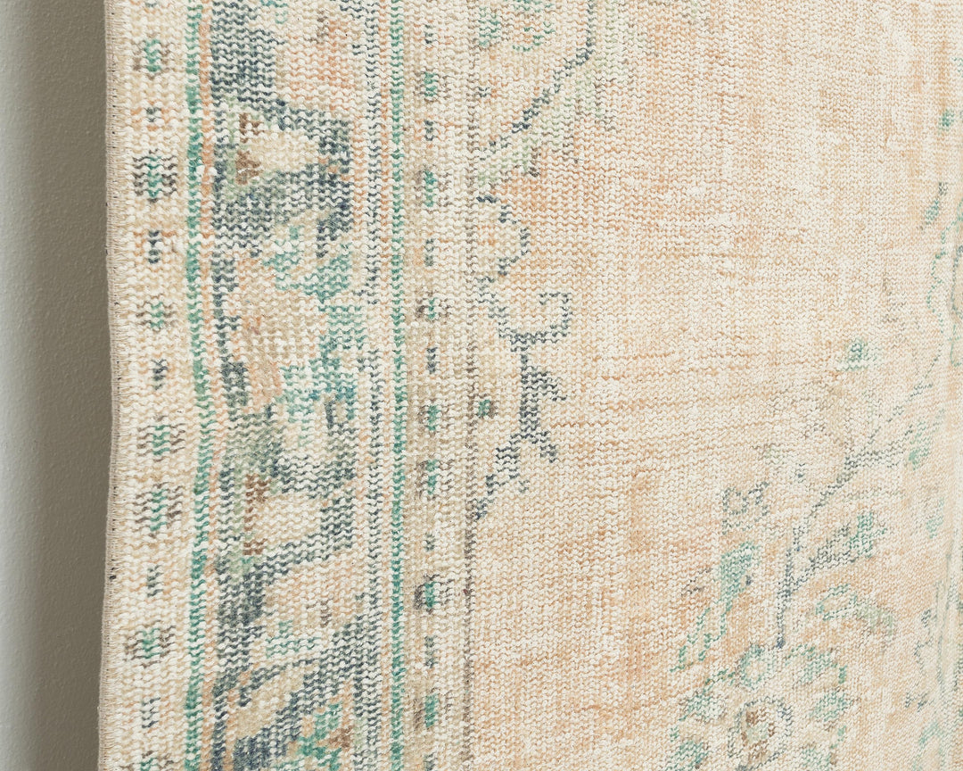 Beige Oushak Rug 5' 6" x 9' | No. VR77165