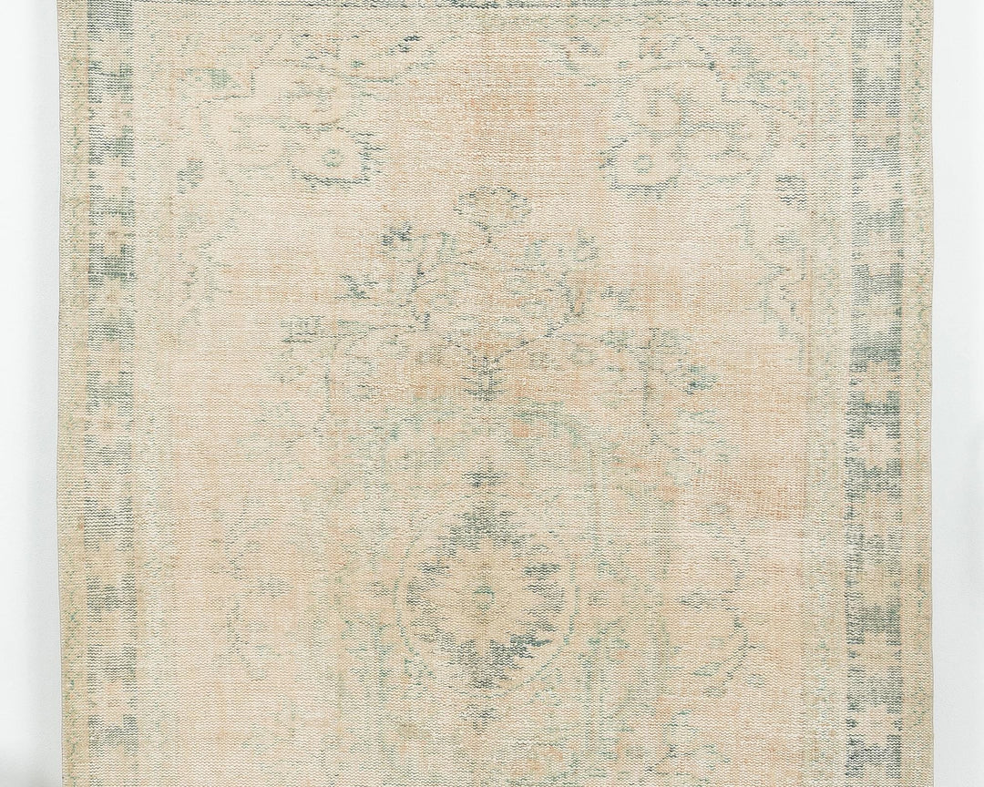 Beige Oushak Rug 5' 9" x 8' 11" | No. VR90310