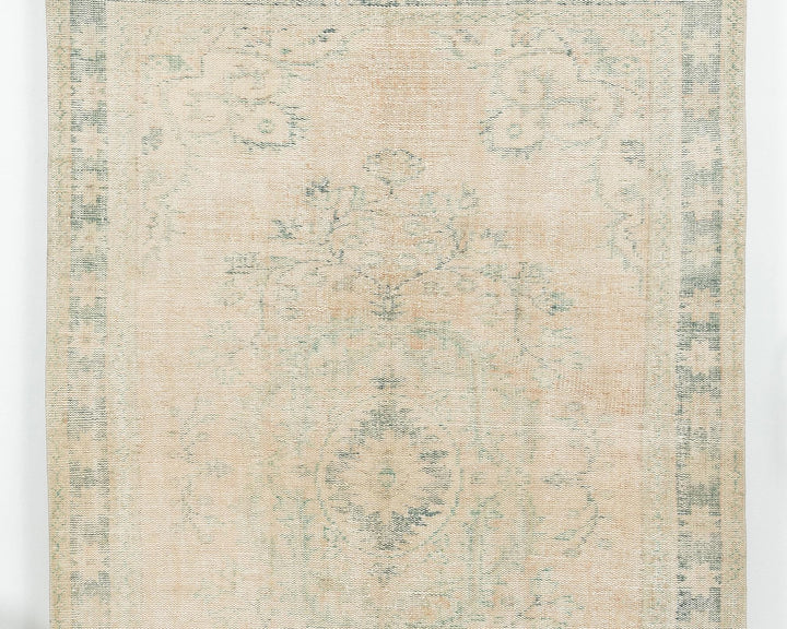 Beige Oushak Rug 5' 9" x 8' 11" | No. VR90310