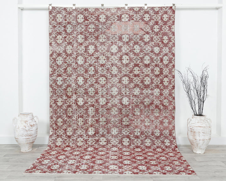 Red Oushak Rug 6' 1" x 9' 7" | No. VR12470