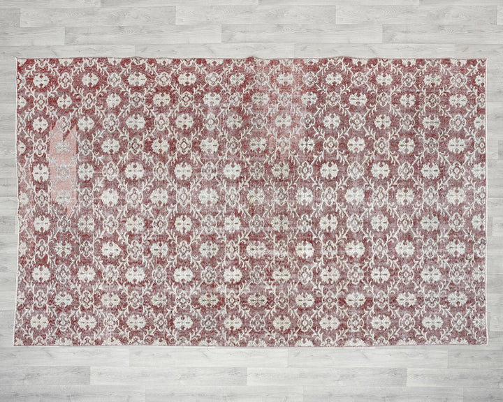Red Oushak Rug 6' 1" x 9' 7" | No. VR12470