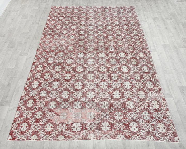 Red Oushak Rug 6' 1" x 9' 7" | No. VR12470