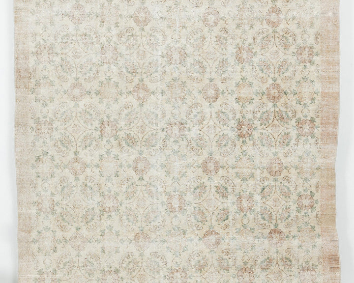 Neutral Oushak Rug 6' 4" x 9' 10" | No. VR16567