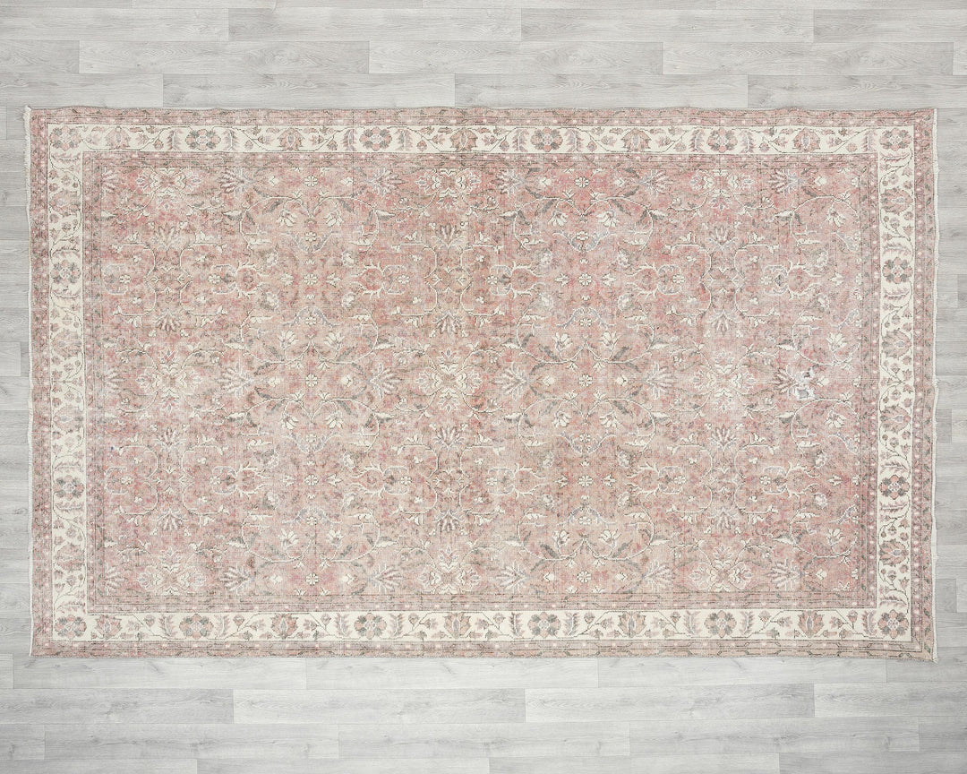 Faded Oushak Rug 6' 7" x 10' 1" | No. VR27278