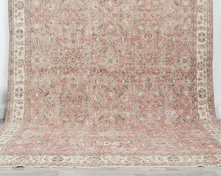 Faded Oushak Rug 6' 7" x 10' 1" | No. VR27278