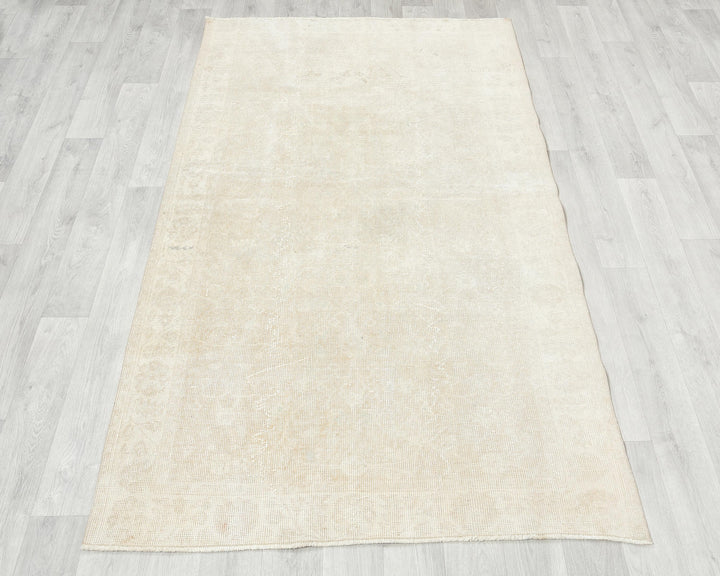 Beige Oushak Rug 3' 11" x 6' 7" | No. VR75177