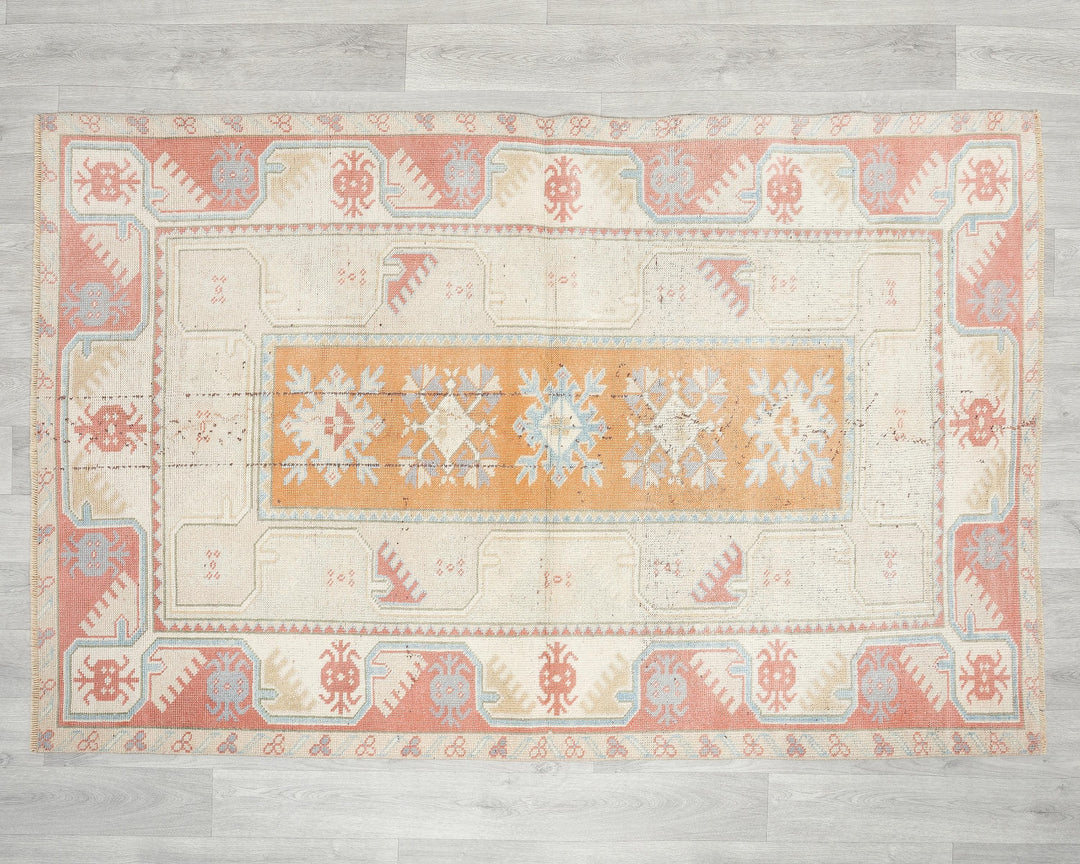 Neutral Oushak Rug 6' x 3' 5" | No. VR38904
