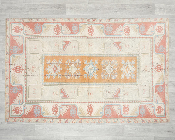 Neutral Oushak Rug 6' x 3' 5" | No. VR38904