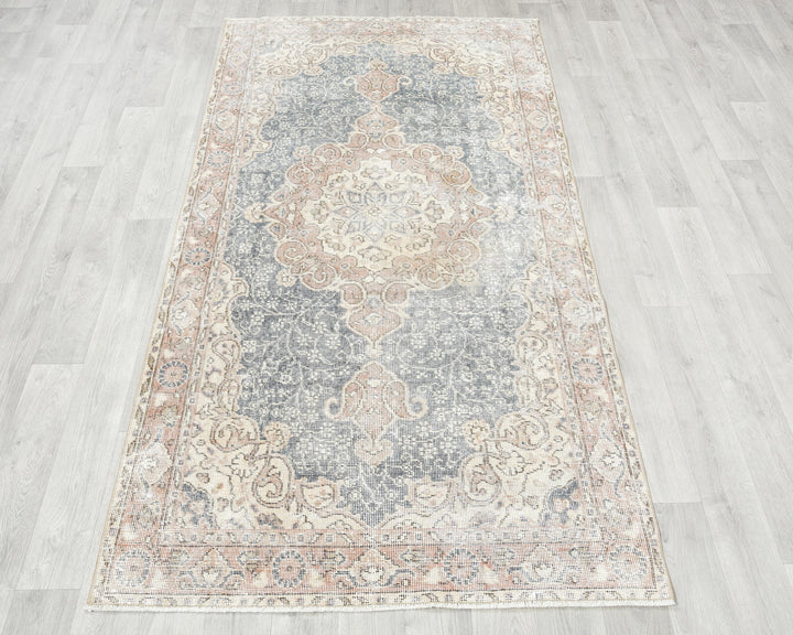 Blue Oushak Rug 3' 8" x 6' 10" | No. VR93331