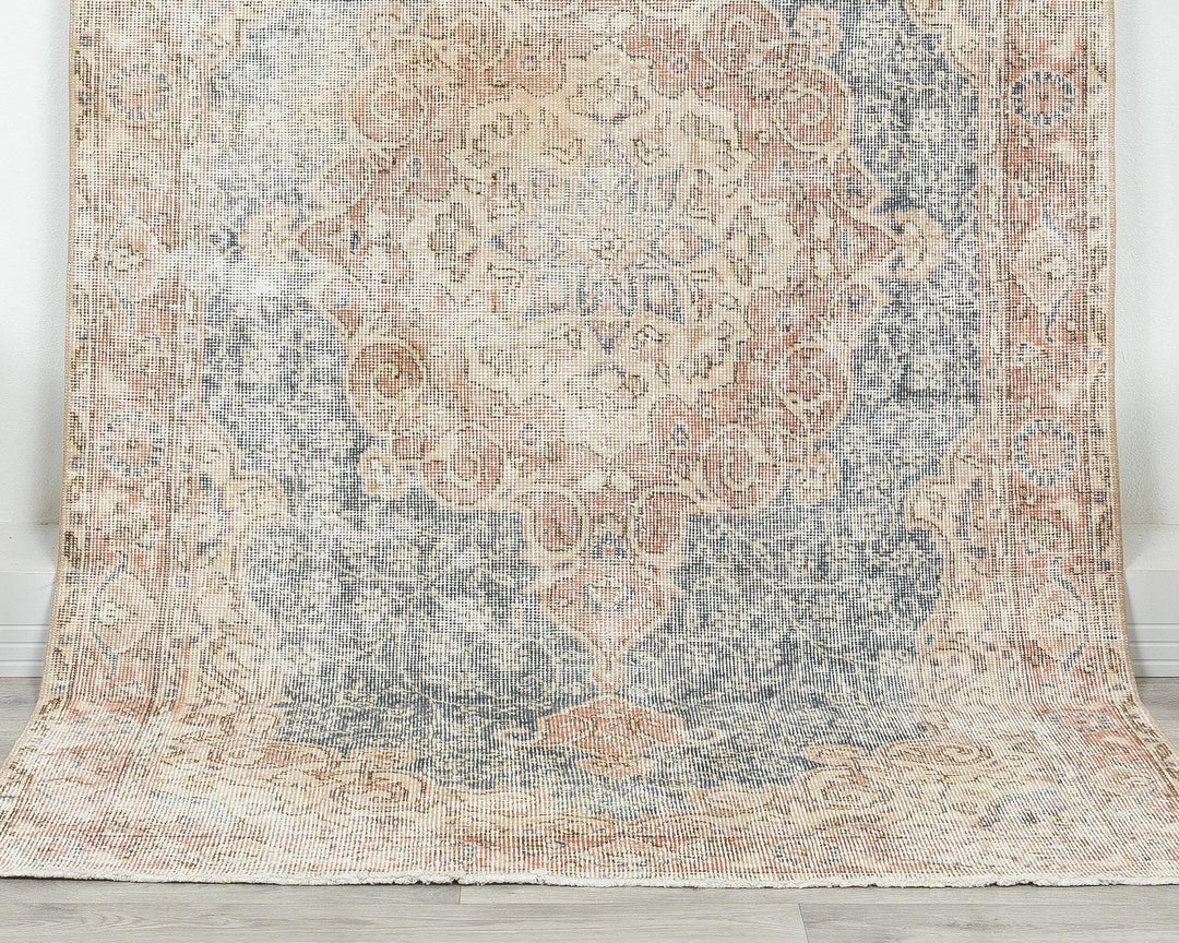 Blue Oushak Rug 3' 8" x 6' 10" | No. VR93331