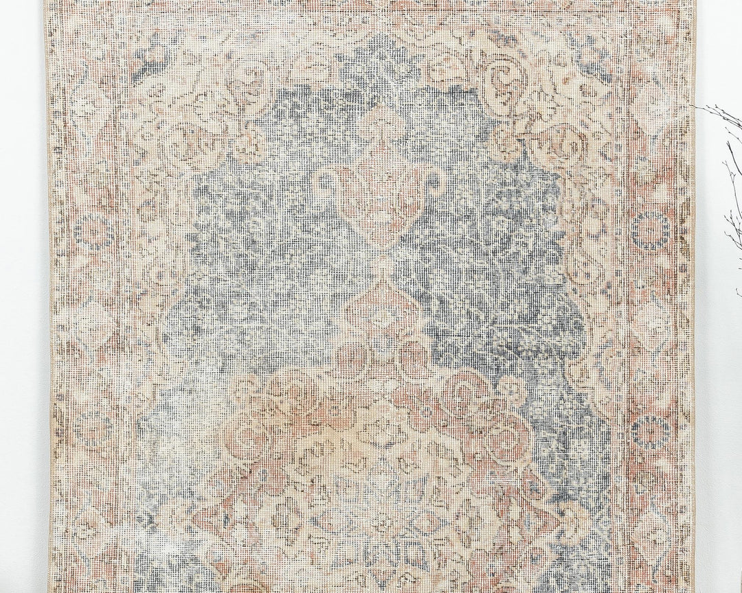 Blue Oushak Rug 3' 8" x 6' 10" | No. VR93331