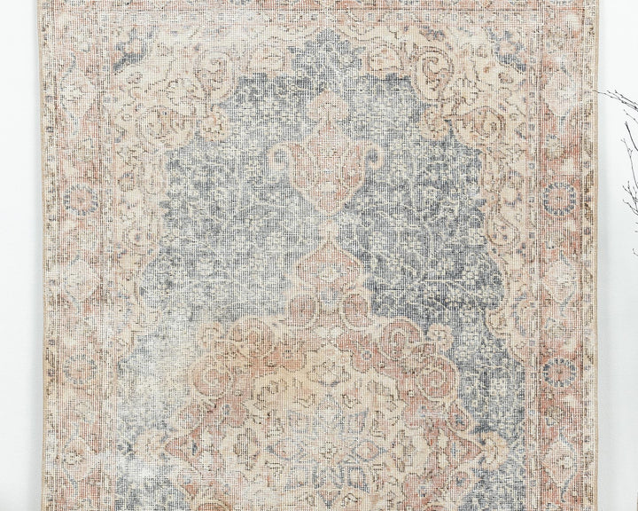 Blue Oushak Rug 3' 8" x 6' 10" | No. VR93331
